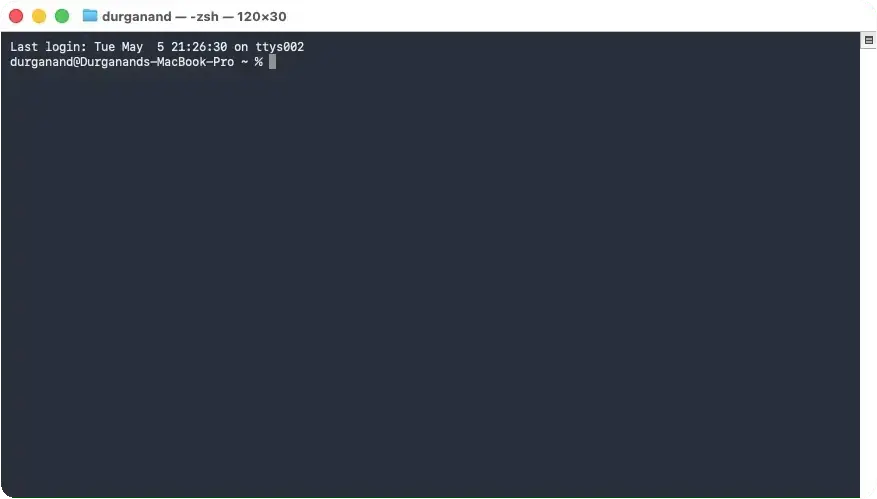 Open Terminal on Mac